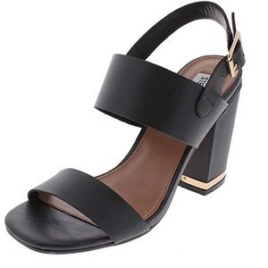 NWOT Steve Madden heels gold and black